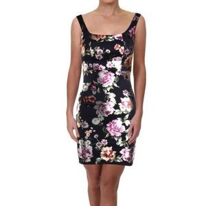 New Aqua Floral Bodycon Dress Size Small Wedding Guest Dress